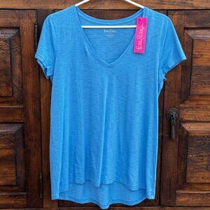 Lily Pulitzer Ette V-neck - NWT - Zanzibar Blue - Size Small